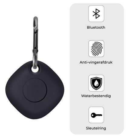 Samsung SmartTag+ Hoesje Siliconen Full Cover Lichtgewicht - Zwart