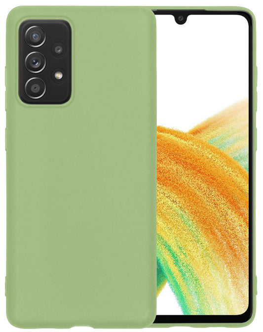 Samsung A33 Hoesje Siliconen - Groen