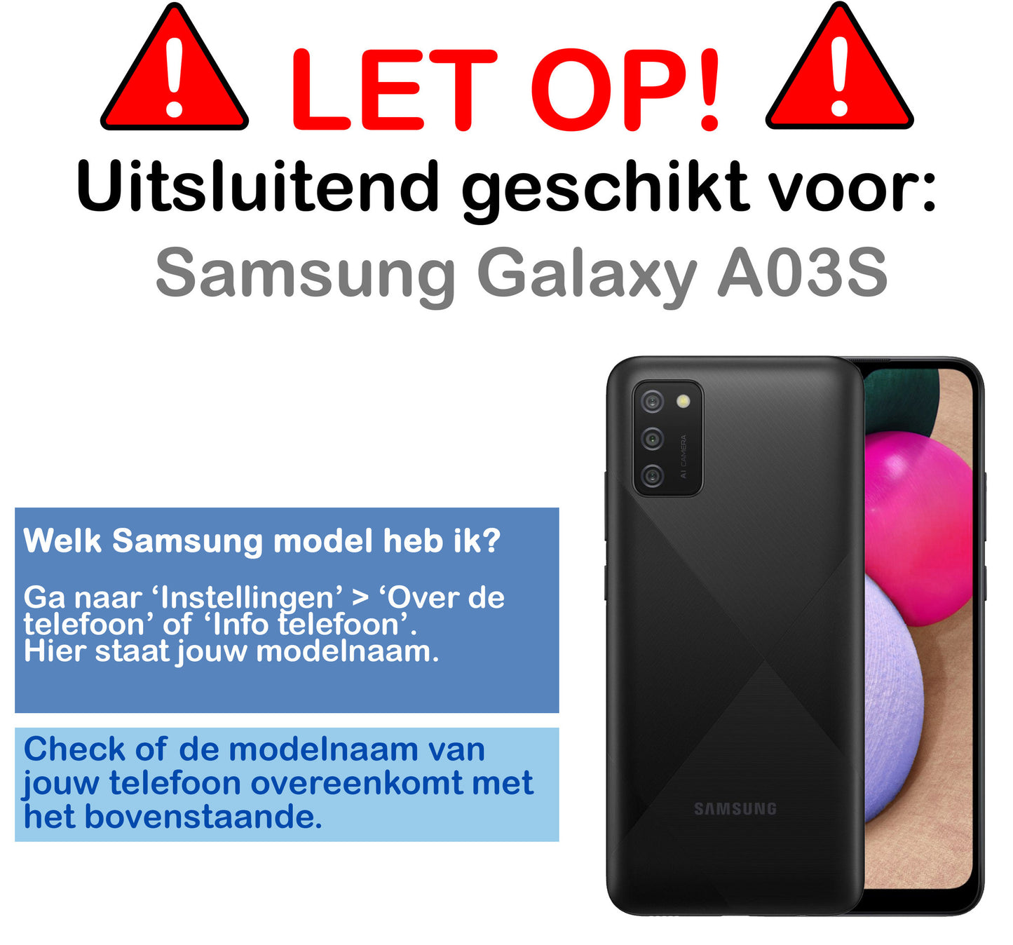 Samsung A03s Hoesje met Pasjeshouder Siliconen - Transparant