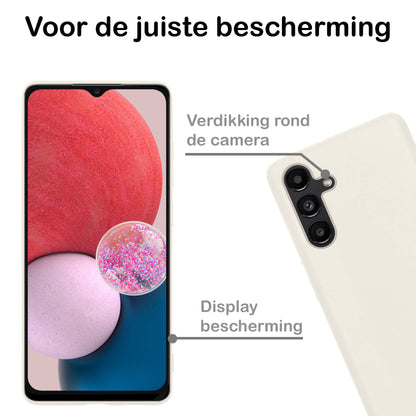 Samsung A13 5G Hoesje Siliconen - Wit