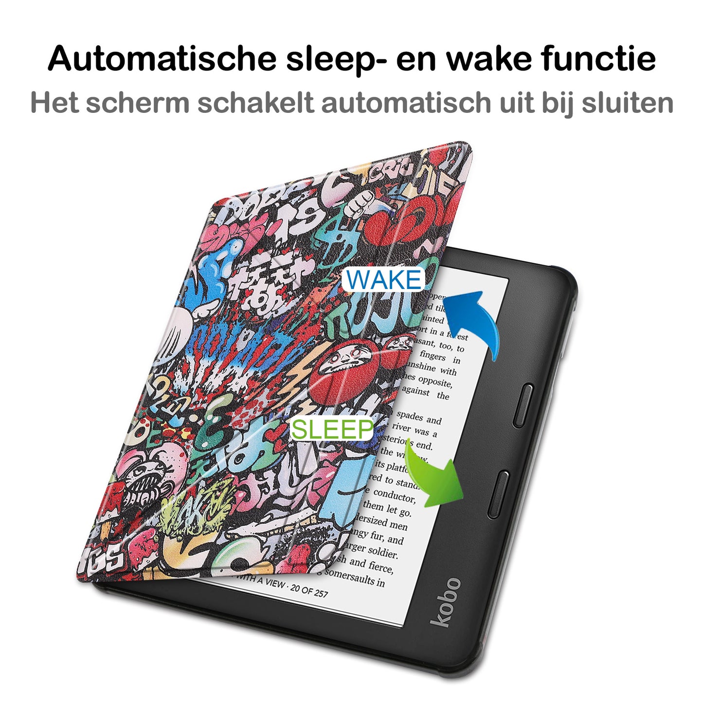 Kobo Sage Trifold Hoesje - Graffity