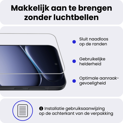 OnePlus 15R Screenprotector Gehard Glas - Anti-kras