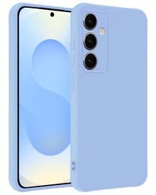 Samsung S25 FE Hoesje Siliconen Backcover Lichtgewicht - Lichtblauw