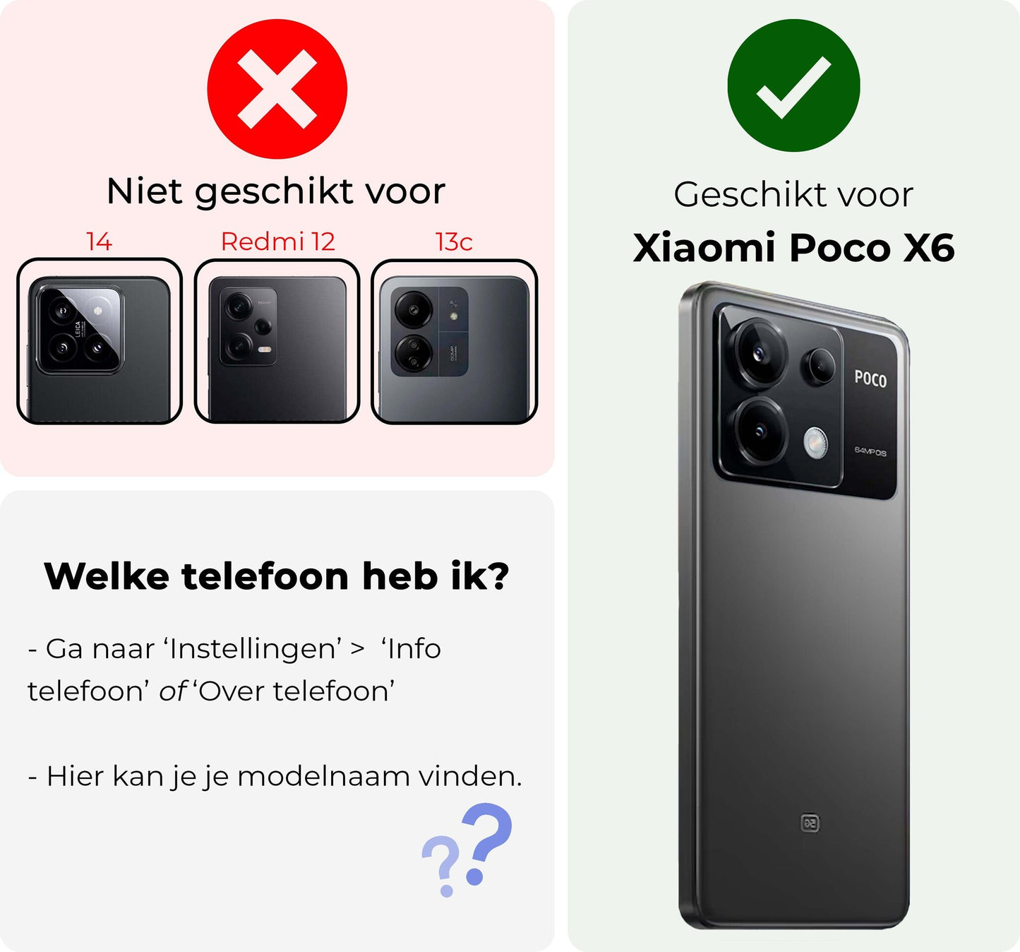 Xiaomi Poco X6 Hoesje Siliconen - Zwart