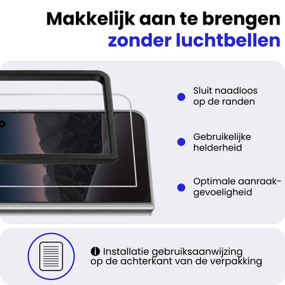 iPhone Duo Screenprotector Gehard Glas met Installatieframe