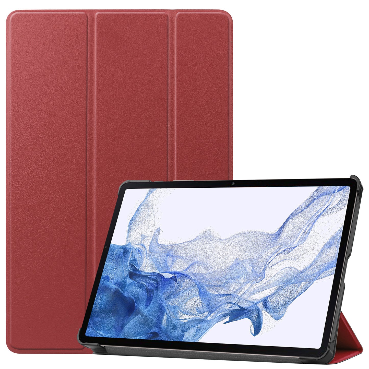 Samsung Galaxy Tab S8 Plus Hoesje Book Case - Donkerrood