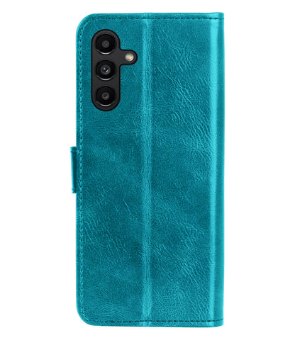 Samsung A04s Hoesje Bookcase Cover met Kaarthouder - Turquoise