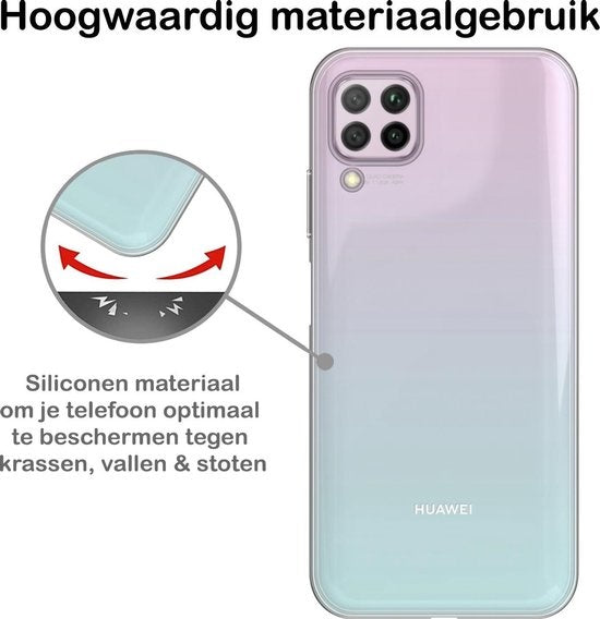 Huawei P40 Lite Hoesje Siliconen - Transparant