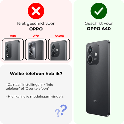 OPPO A40 Hoesje Shockproof Backcover Siliconen - Transparant