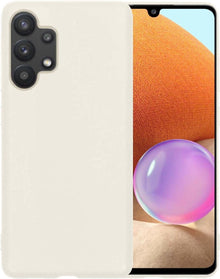 Samsung A32 5G Hoesje Siliconen Backcover Lichtgewicht - Wit