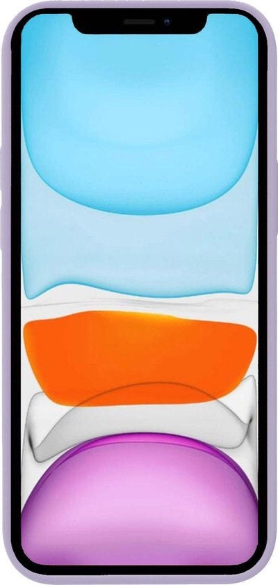 iPhone Xs Hoesje Siliconen Backcover Lichtgewicht - Lila