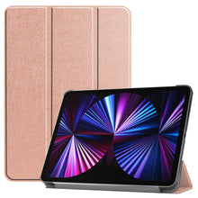 iPad Pro 2021 (11 inch) Trifold Bookcase Hoes - Rosé goud