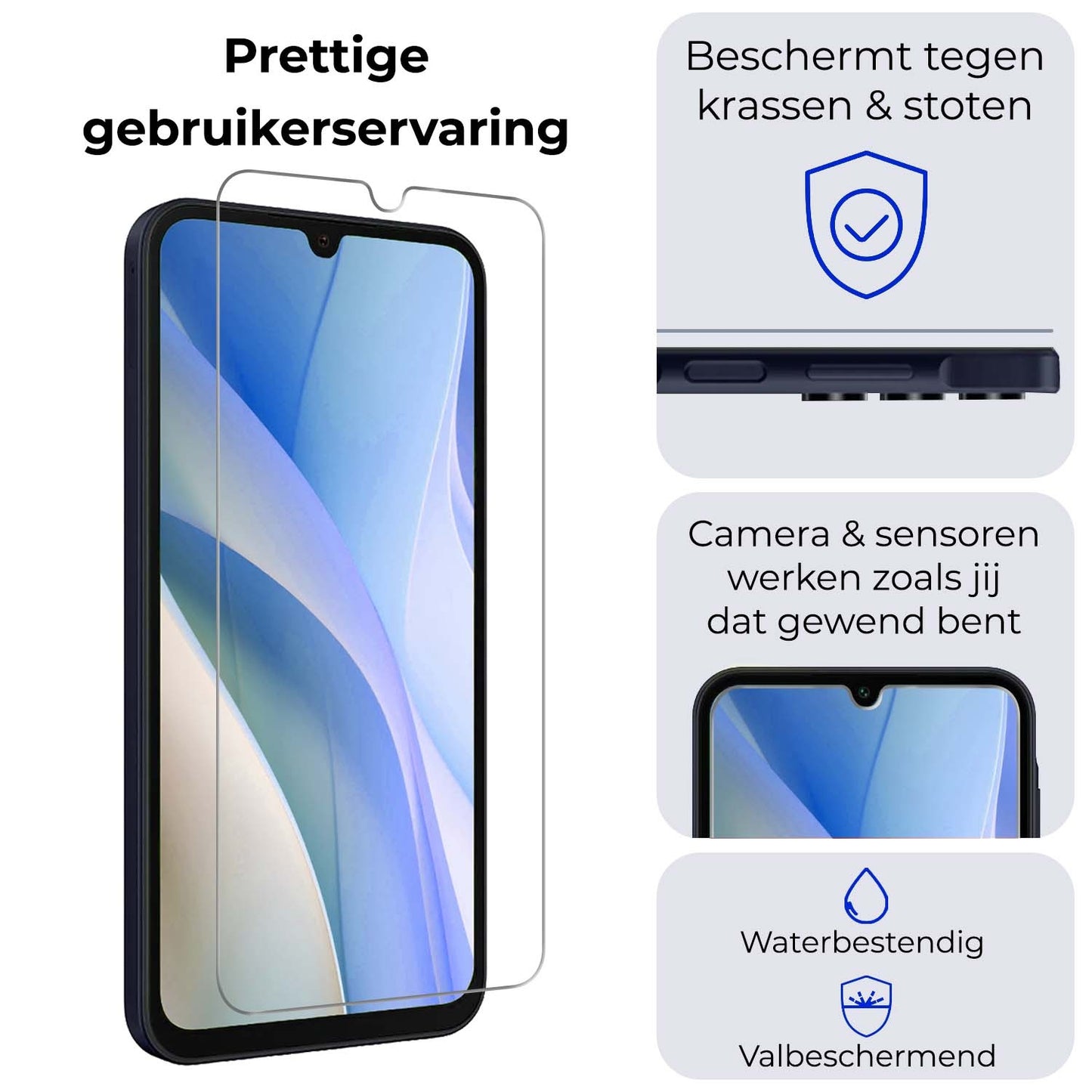 Samsung A15 Screenprotector Tempered Glass