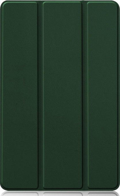 Samsung Galaxy Tab S6 Lite Trifold Bookcase Hoes - Donkergroen