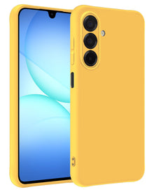 Samsung A17 Hoesje Siliconen Backcover Lichtgewicht - Geel