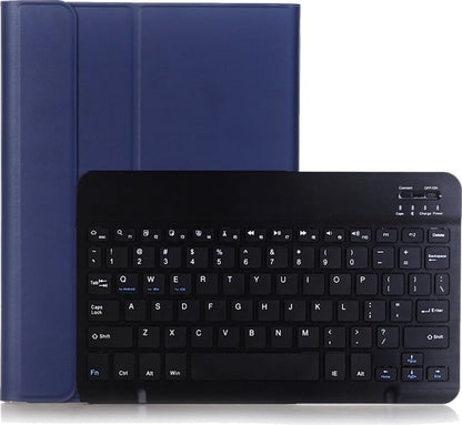 iPad 10.2 2020 Toetsenbord Hoes met Uitneembaar toetsenbord - Donkerblauw