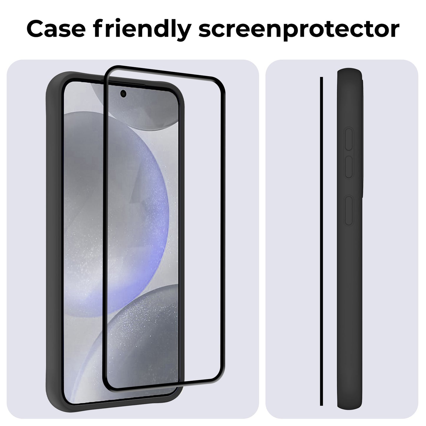 Samsung S24 Screenprotector Full Cover Tempered Glass