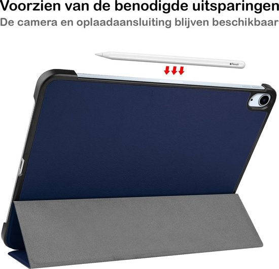 iPad Air 2020 Hoesje Book Case - Donkerblauw