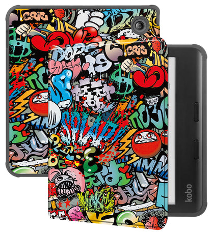 Kobo Libra Colour Hoesje Book Case - Graffity