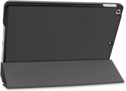 iPad 10.2 2019 Trifold Bookcase Hoes - Zwart