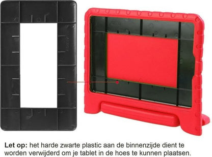 iPad Air 2 Hoesje Kids Cover Bumper Met Screenprotector - Rood