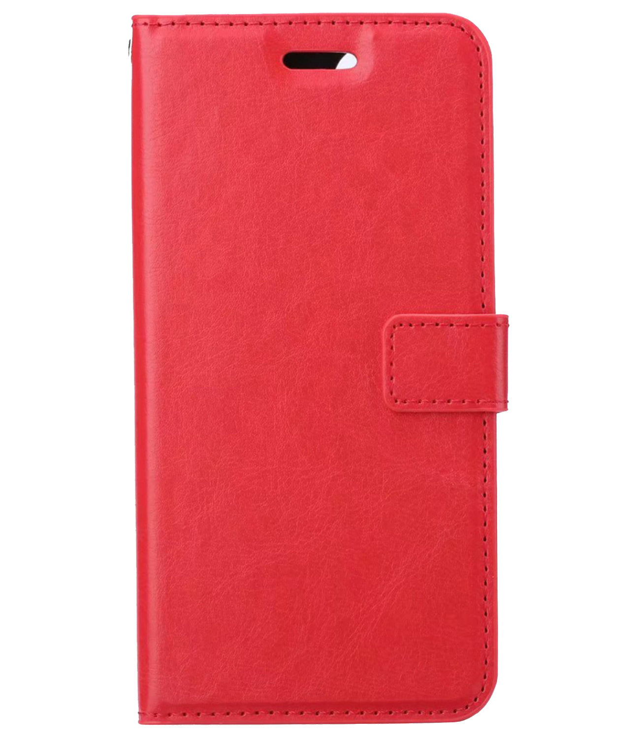 Samsung S22 Ultra Hoesje Book Case Kunstleer - Rood