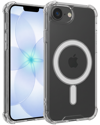 iPhone 17e Hoesje Geschikt voor Magsafe Backcover Shockproof - Transparant