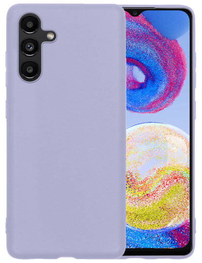 Samsung A04s Hoesje Siliconen Backcover Lichtgewicht - Lila