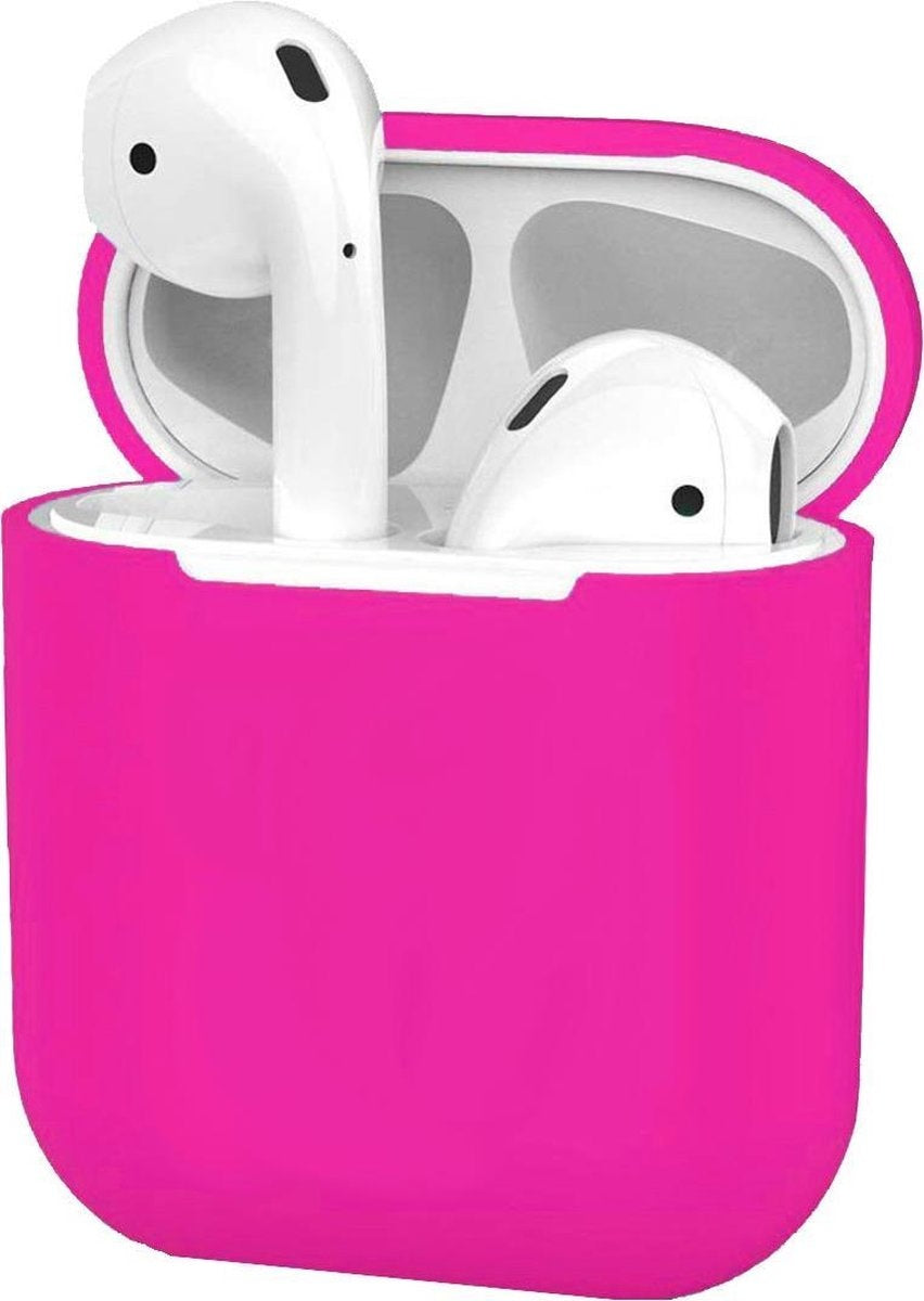 AirPods Hoesje Ultra Dun Siliconen - Donkerroze