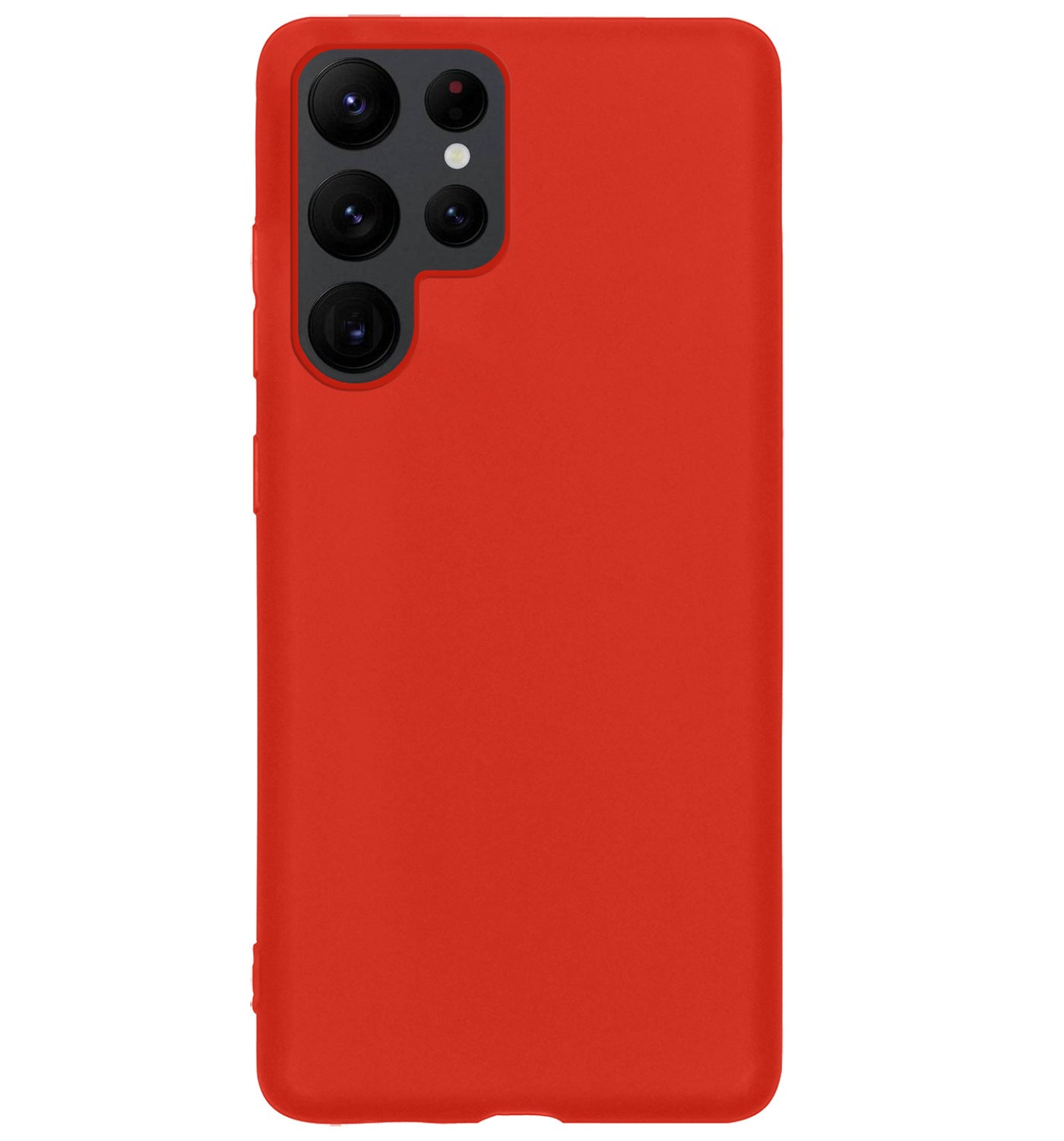 Samsung S22 Ultra Hoesje Siliconen - Rood