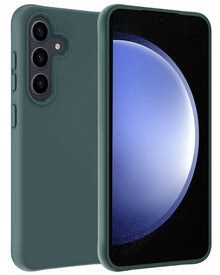 Samsung S23 FE Hoesje Siliconen Backcover Lichtgewicht - Donkergroen