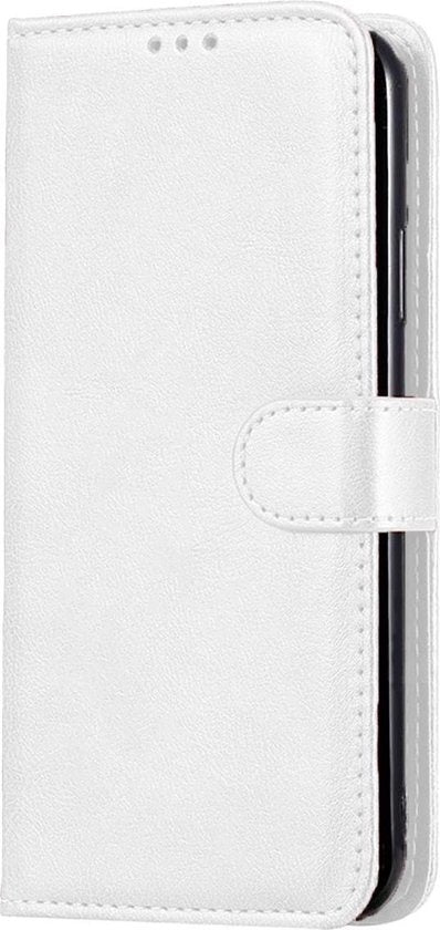 Samsung A71 Hoesje Bookcase Cover met Kaarthouder - Wit