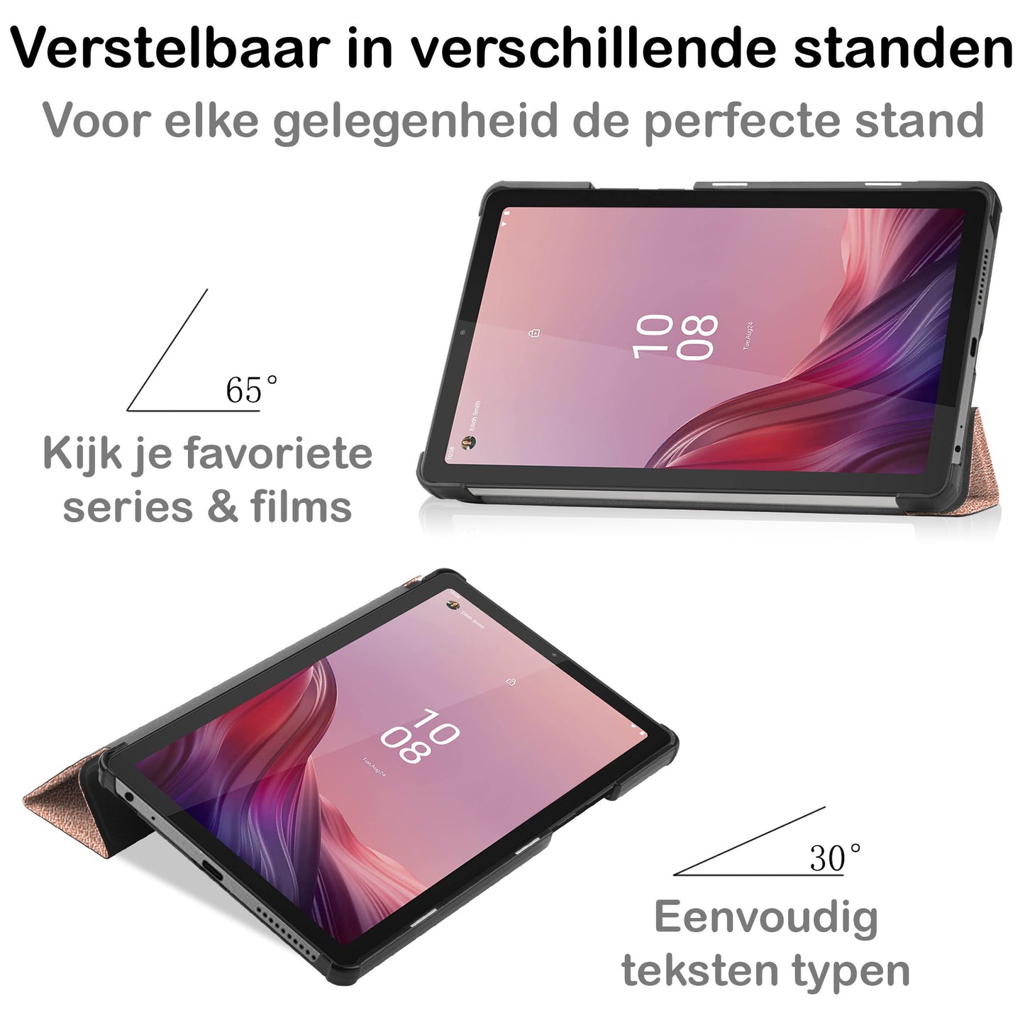 Lenovo Tab M9 Hoesje Book Case - Rosðð goud