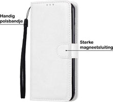 Samsung A51 Hoesje Bookcase Cover met Kaarthouder - Wit