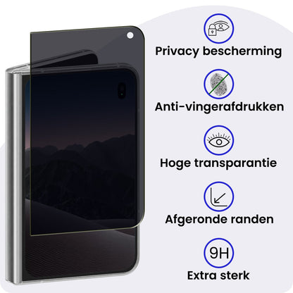 iPhone Duo Screenprotector Gehard Glas - Privacy