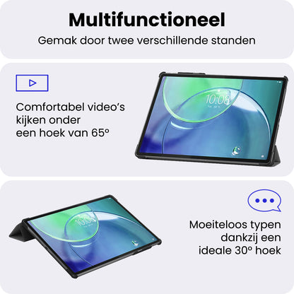 Lenovo Idea Tab Pro Gen 2 Trifold Bookcase Hoes - Grijs