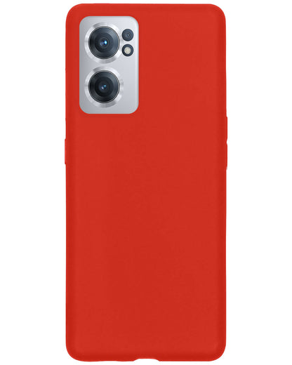OnePlus Nord CE 2 Hoesje Siliconen Backcover Lichtgewicht - Rood