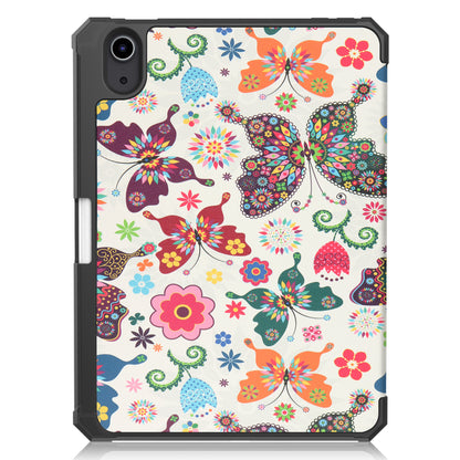 iPad Mini 6 Trifold Bookcase Hoes met Penhouder voor Apple Pen - Vlinders