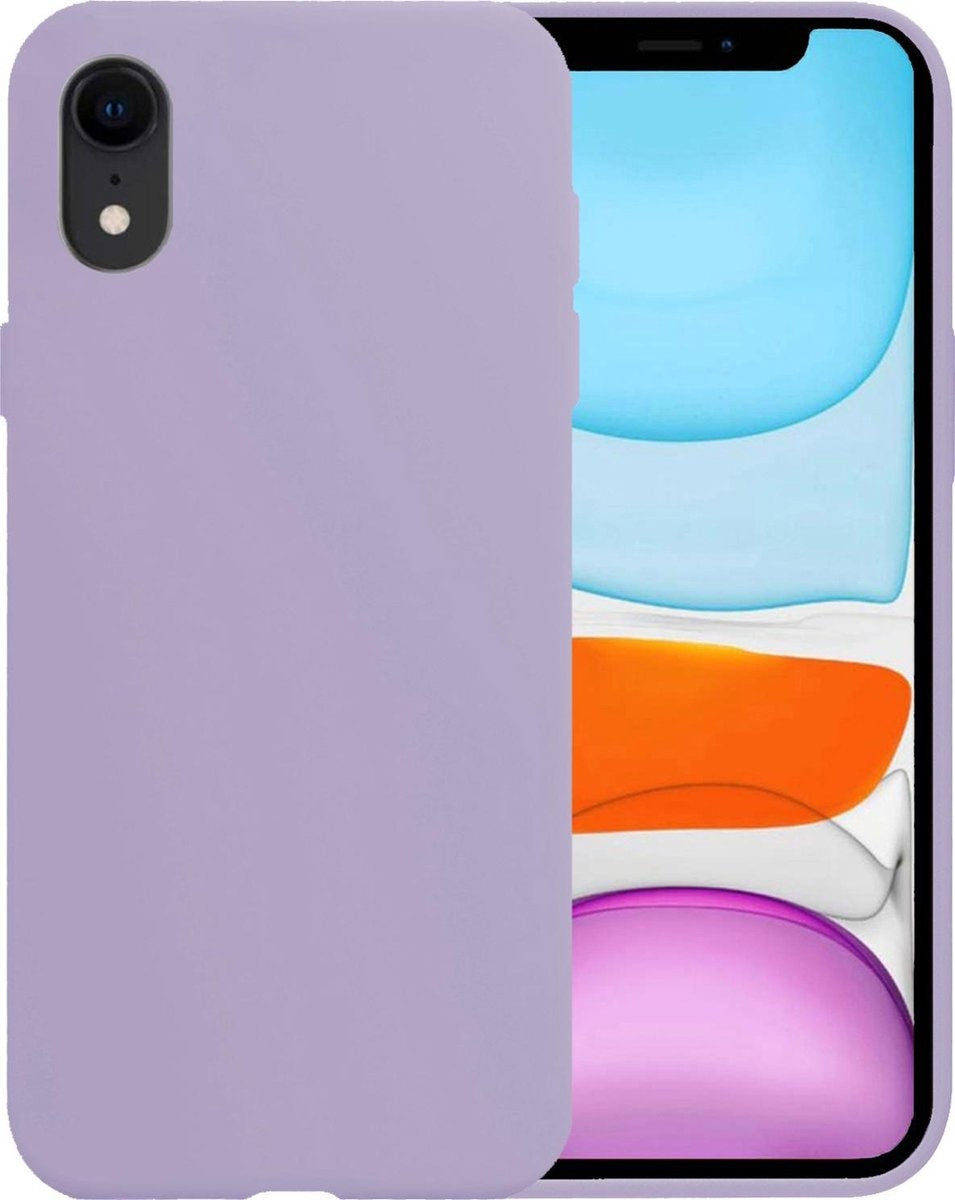 iPhone XR Hoesje Siliconen - Lila