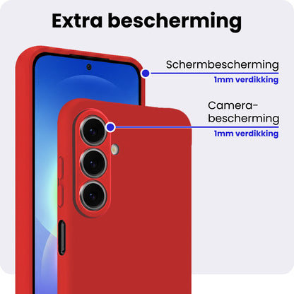 Samsung A27 Hoesje Siliconen Backcover Lichtgewicht - Rood