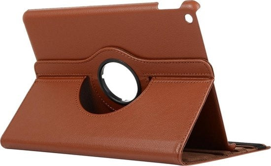 iPad 10.2 2019 Hoesje 360ðð Draaibare Book Case Kunstleer - Bruin