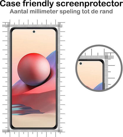 Xiaomi Redmi Note 10 4G Screenprotector Gehard Glas - Anti-kras