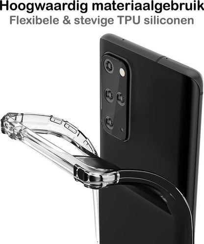 Samsung S20 Plus Hoesje Shockproof Backcover Siliconen - Transparant