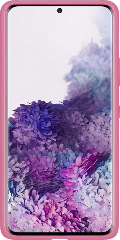 Samsung S20 Ultra Hoesje Siliconen Backcover Lichtgewicht - Lichtroze