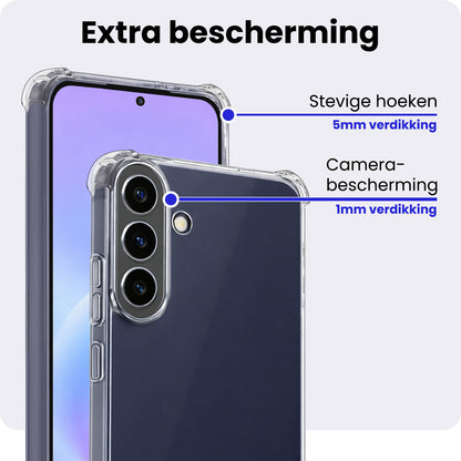 Samsung A57 Hoesje Shockproof Backcover Siliconen - Transparant