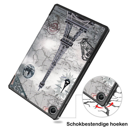 Lenovo Tab M10 Plus 3rd Gen Trifold Bookcase Hoes - Eiffeltoren