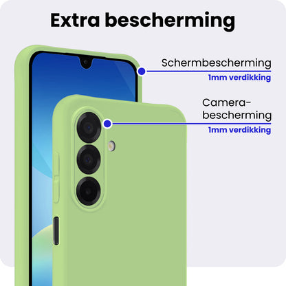 Samsung A26 Hoesje Siliconen Backcover Lichtgewicht - Groen