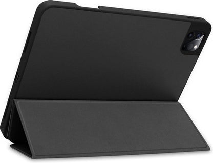 iPad Pro 2020 (11 inch) Trifold Bookcase Hoes met Penhouder voor Apple Pen - Zwart