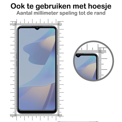 OPPO A16 Screenprotector Gehard Glas - Privacy