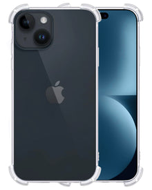 iPhone 15 Hoesje Shockproof Backcover Siliconen - Transparant
